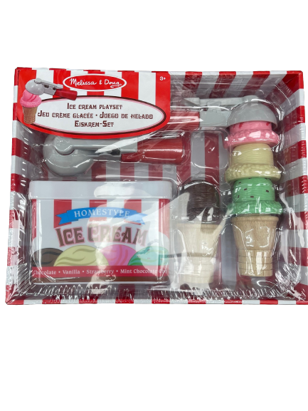 Melissa and doug ice cream cone online playset